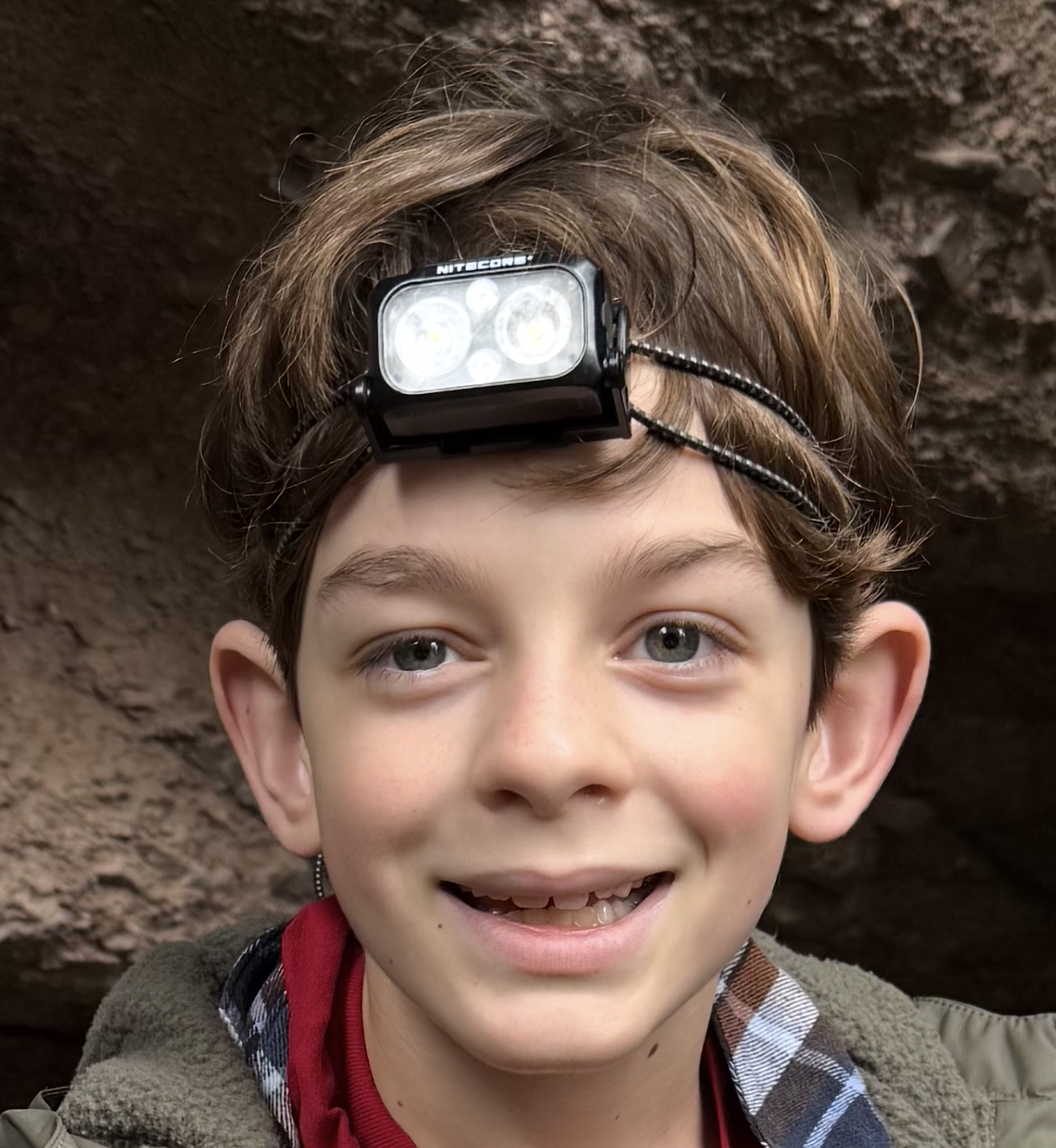 Dash, age 9, excited about pan flutes
